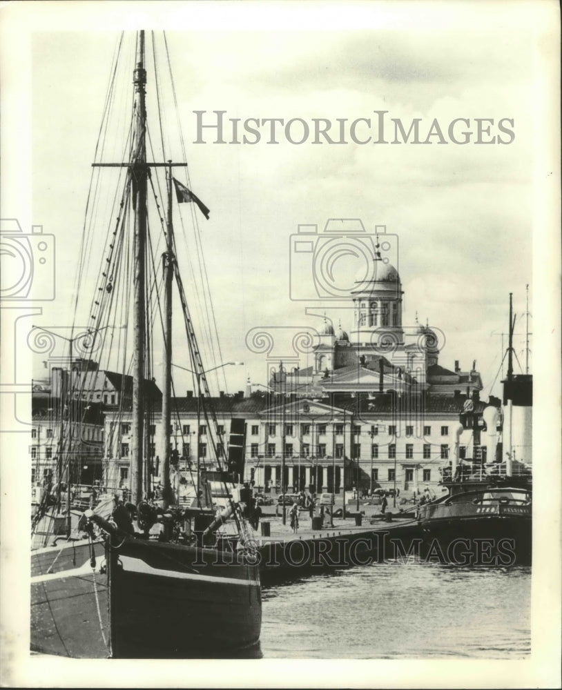 1980 Press Photo Helsinki Harbor, Baltic Sea, Finland - Historic Images