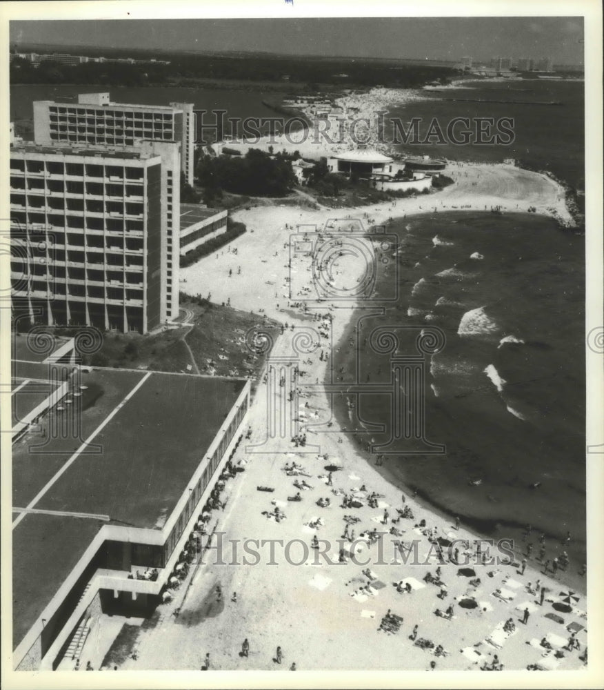 1983 Press Photo Mamaia, Romania Beaches - Historic Images