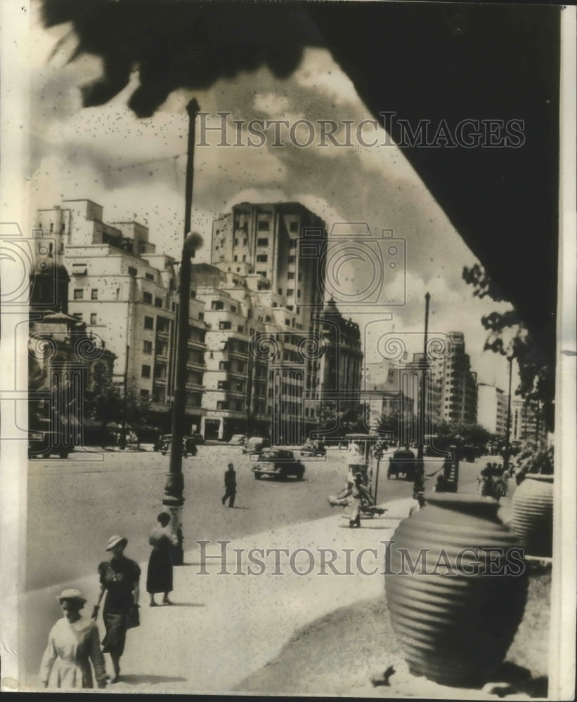 1940 Press Photo Bucharest, Romania Damaged in Earthquake - Historic Images