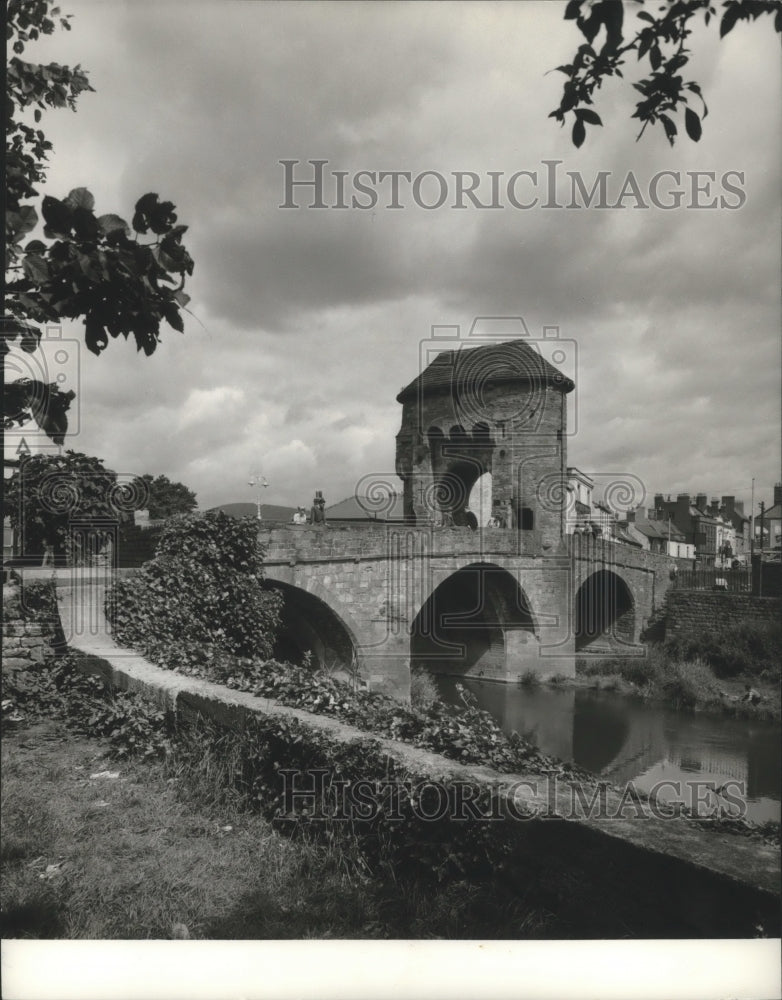 Press Photo Monnow Bridge, Monmouth, England - Historic Images