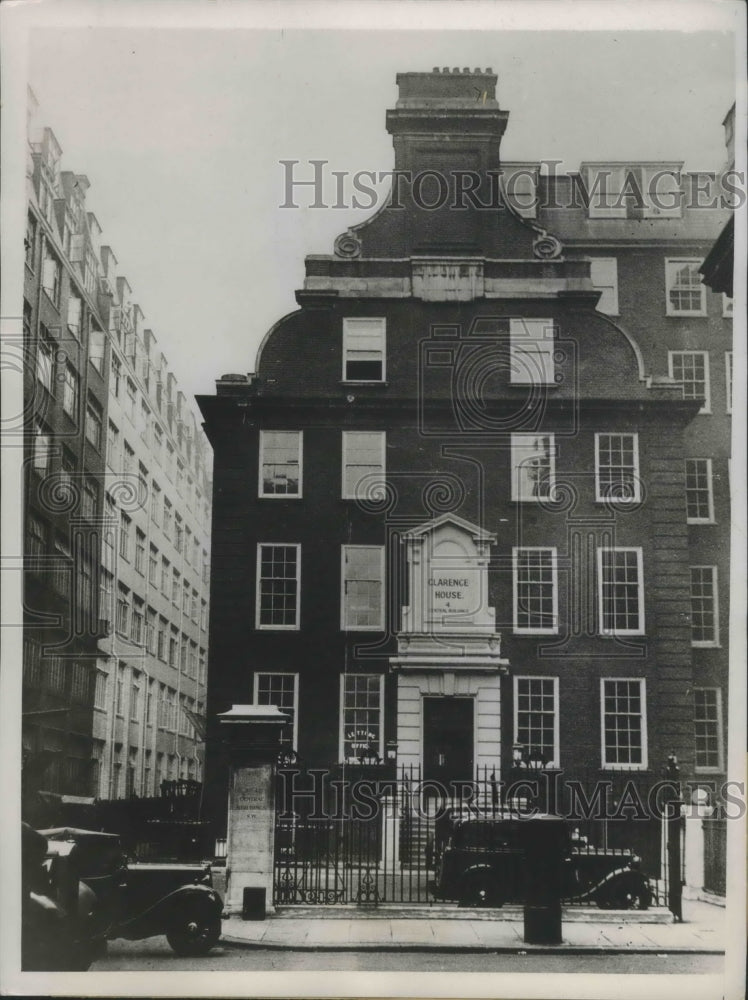 1935 Press Photo Clarence House, Matthew Parker Street, Westminster, England - Historic Images