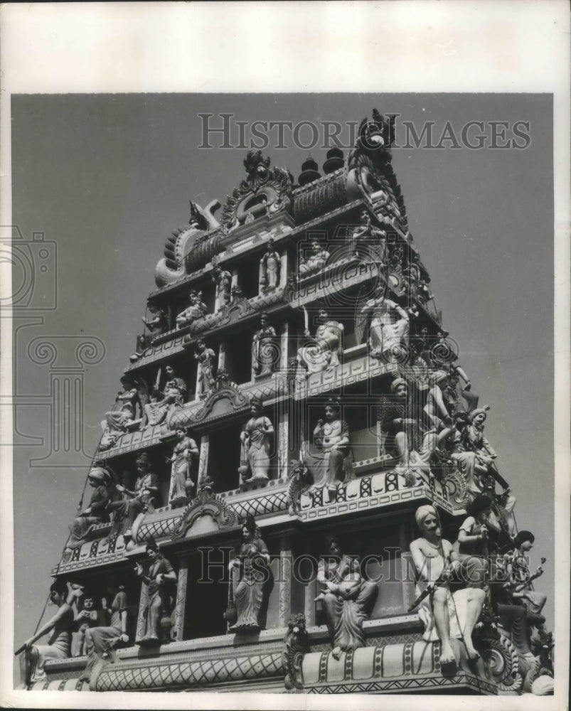 1950 Press Photo Malayan Temple, Indo-China - Historic Images