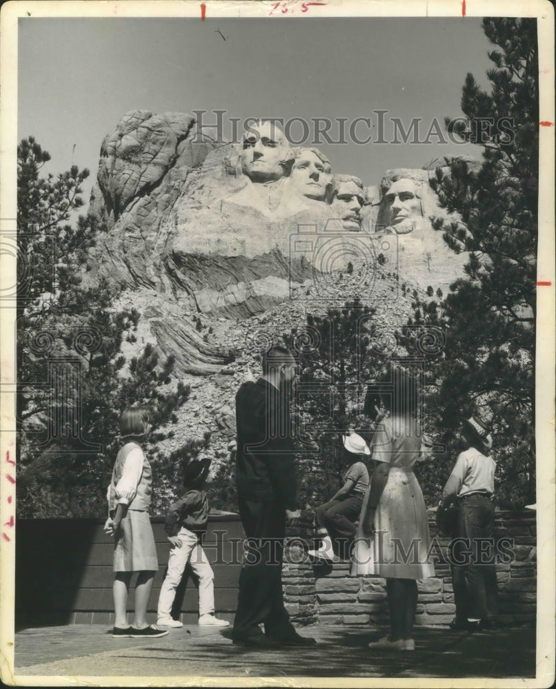 1963 Press Photo Mount Rushmore, Black Hills, South Dakota - Historic Images