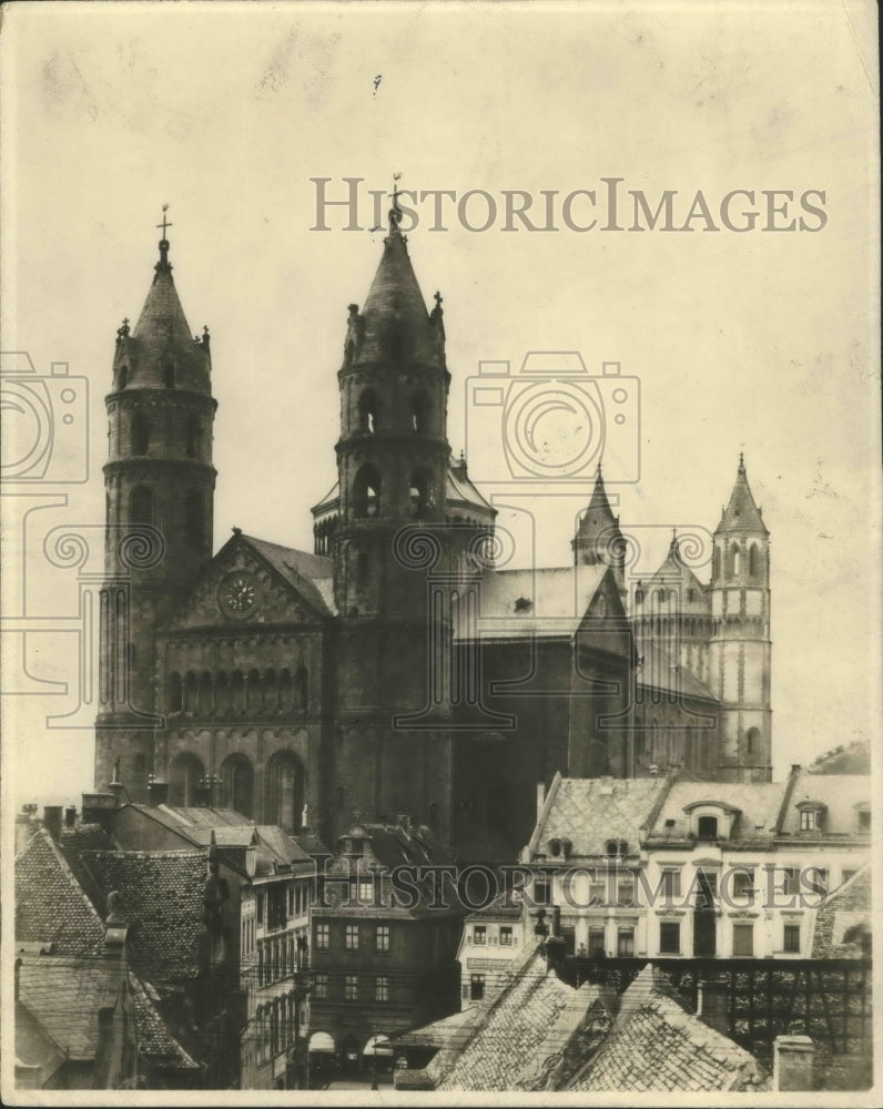 Press Photo Worms Cathedral, Germany - Historic Images