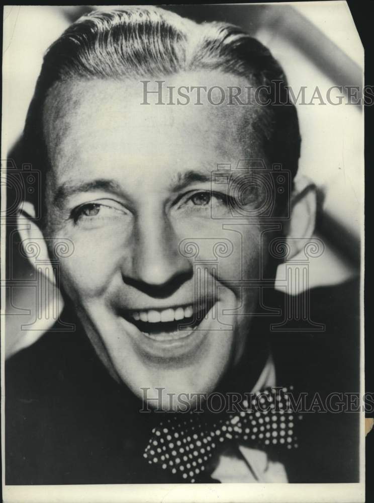 1958 Press Photo American Singer and Actor Bing Crosby - Historic Images