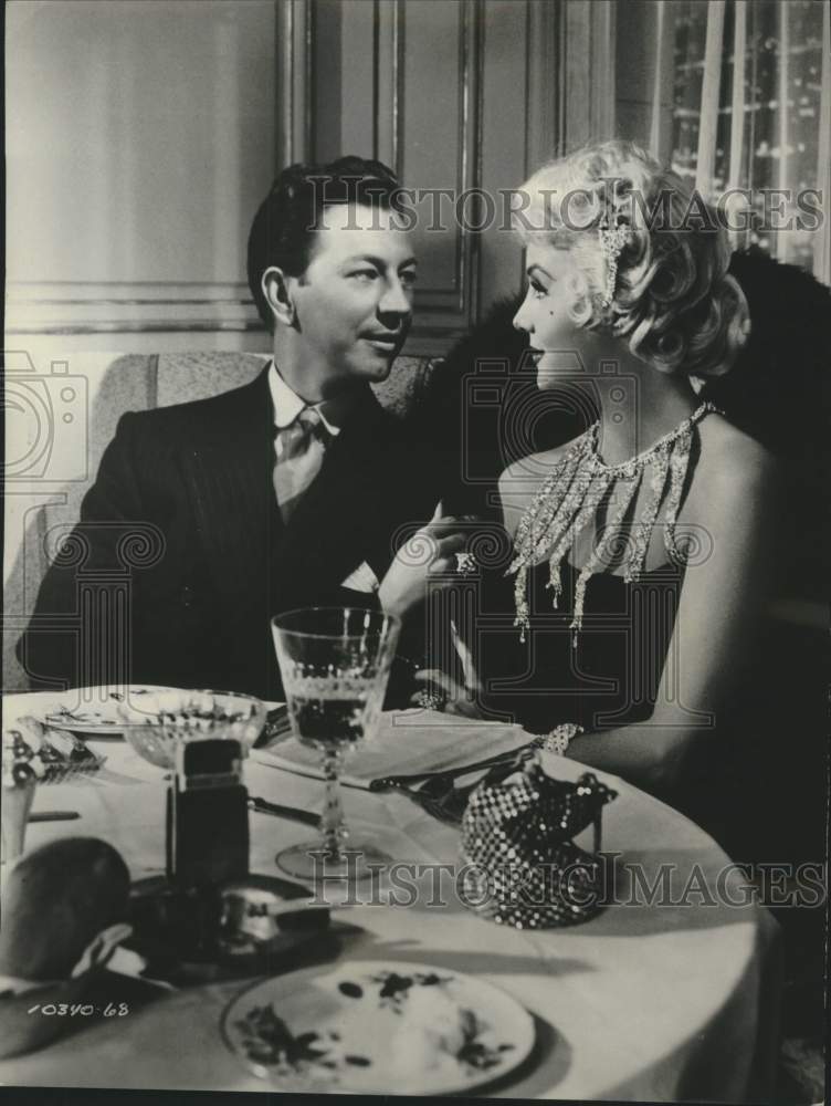 1957 Donald O&#39;Connor and Rhonda Fleming in &quot;The Buster Keaton Story&quot; - Historic Images