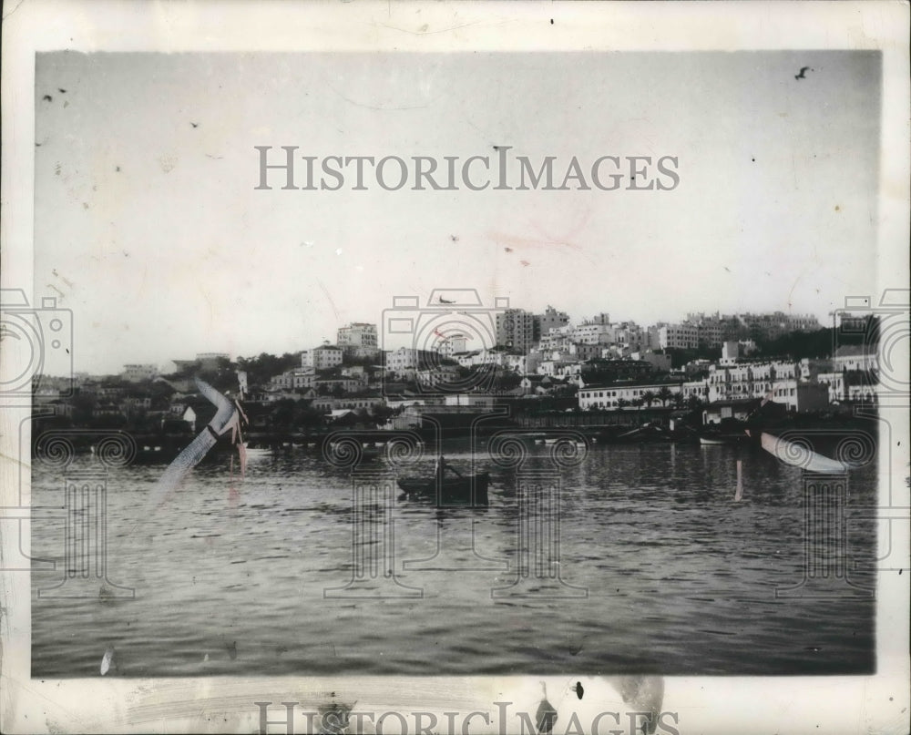 1958 Press Photo View of West Tip of Africa Which Now an International Zone-Historic Images