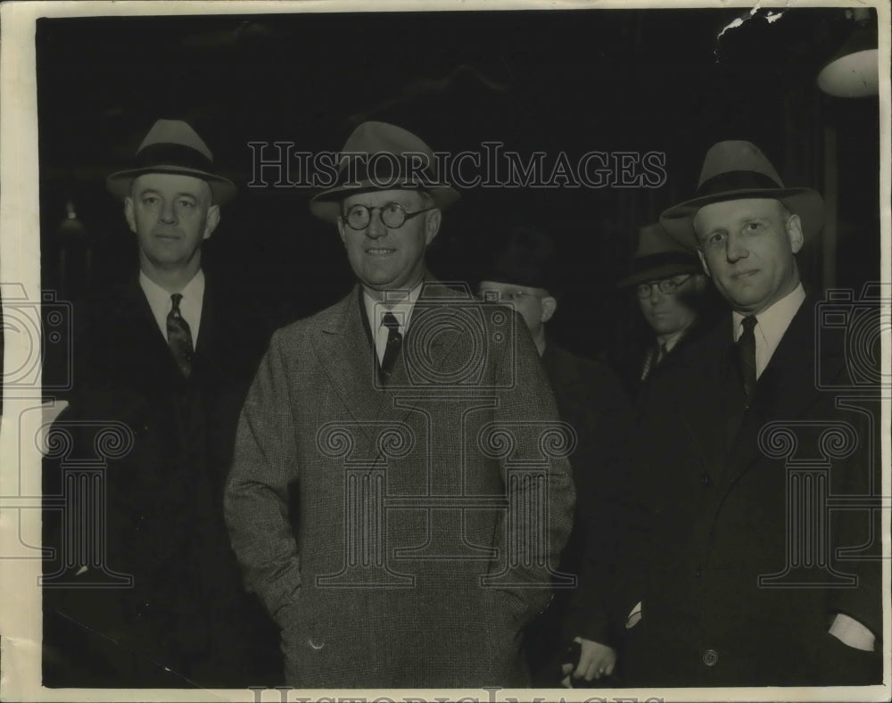 1938 Press Photo Smith Wilson Joseph P Kennedy &amp; George K Comstock - Historic Images