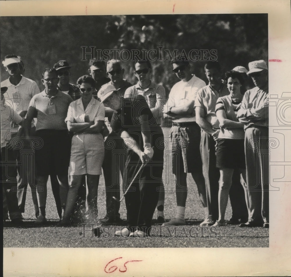 1961 Press Photo Gary Plaven Golfing in St Petersburg Open - Historic Images