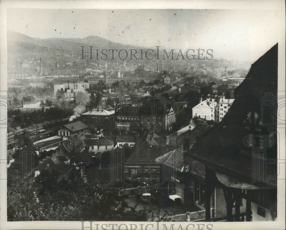 1939 Press Photo Aerial City View - Historic Images