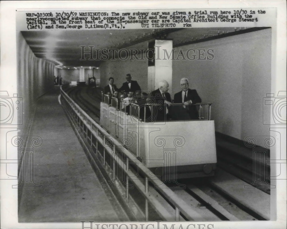 1959 New Subway Car Given Trial Run in the Nearly Complete Subway - Historic Images