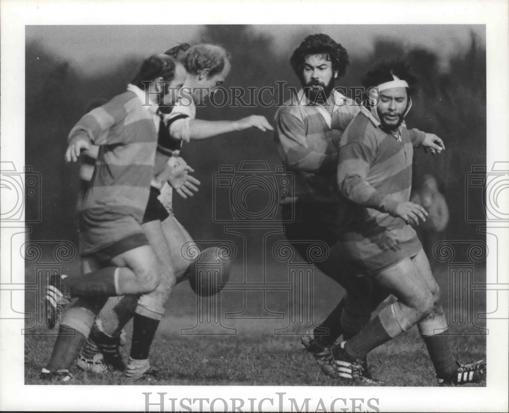 1978 Press Photo Houston Rugby Club plays Ruckers - hca01866 - Historic Images