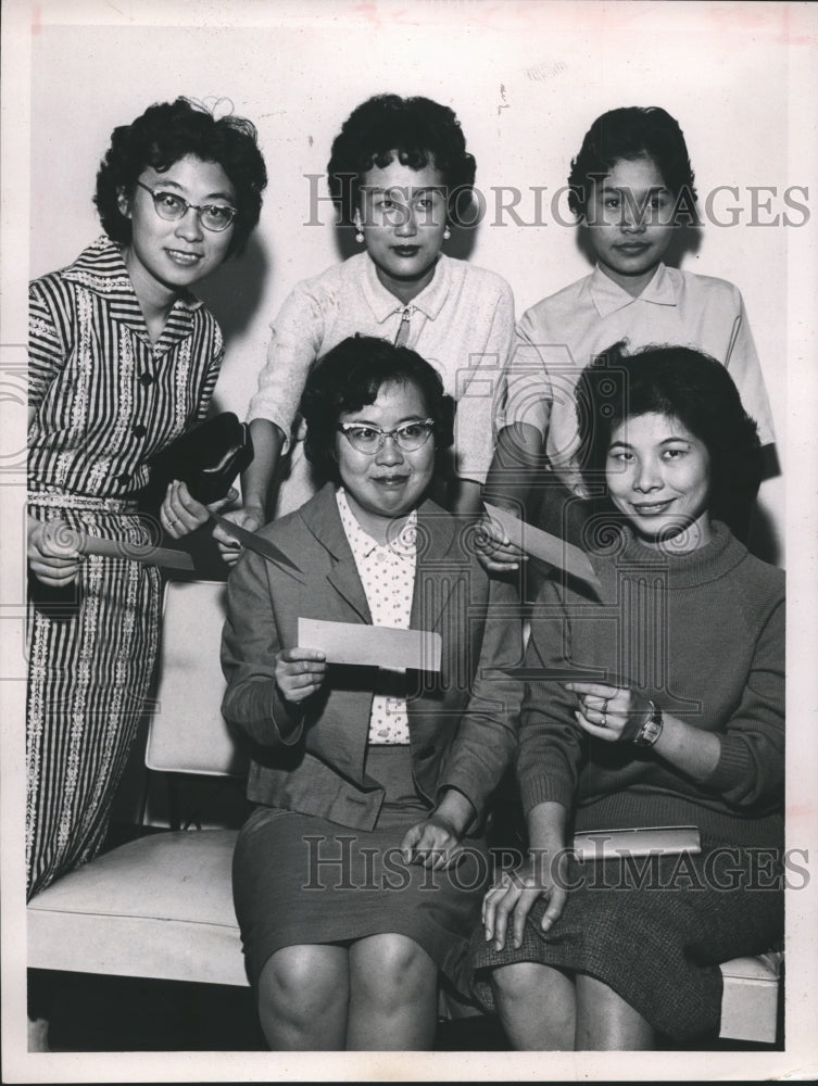 1960 Press Photo Early Registrants, Houston - hca05094 - Historic Images