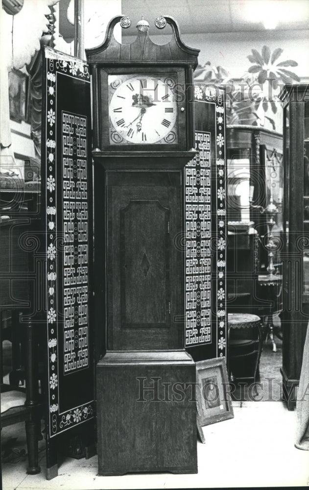 1979 Press Photo Antique GrandFather Clock to be Auctioned off - hca06572 - Historic Images