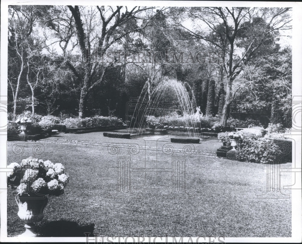 1967 Press Photo Bayou Bend Gardens and Museum of Houston - hca10029 - Historic Images