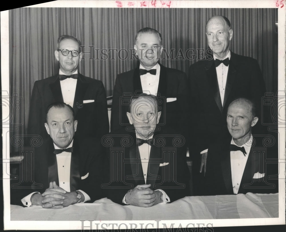 1958 Press Photo New Officials and executives of the Houston Chamber of Commerce - Historic Images