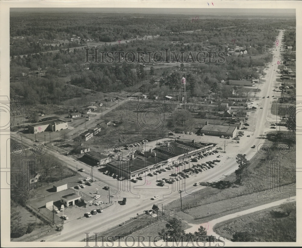 1960 Press Photo Aerial View of Channelview, Texas - hca10330 - Historic Images
