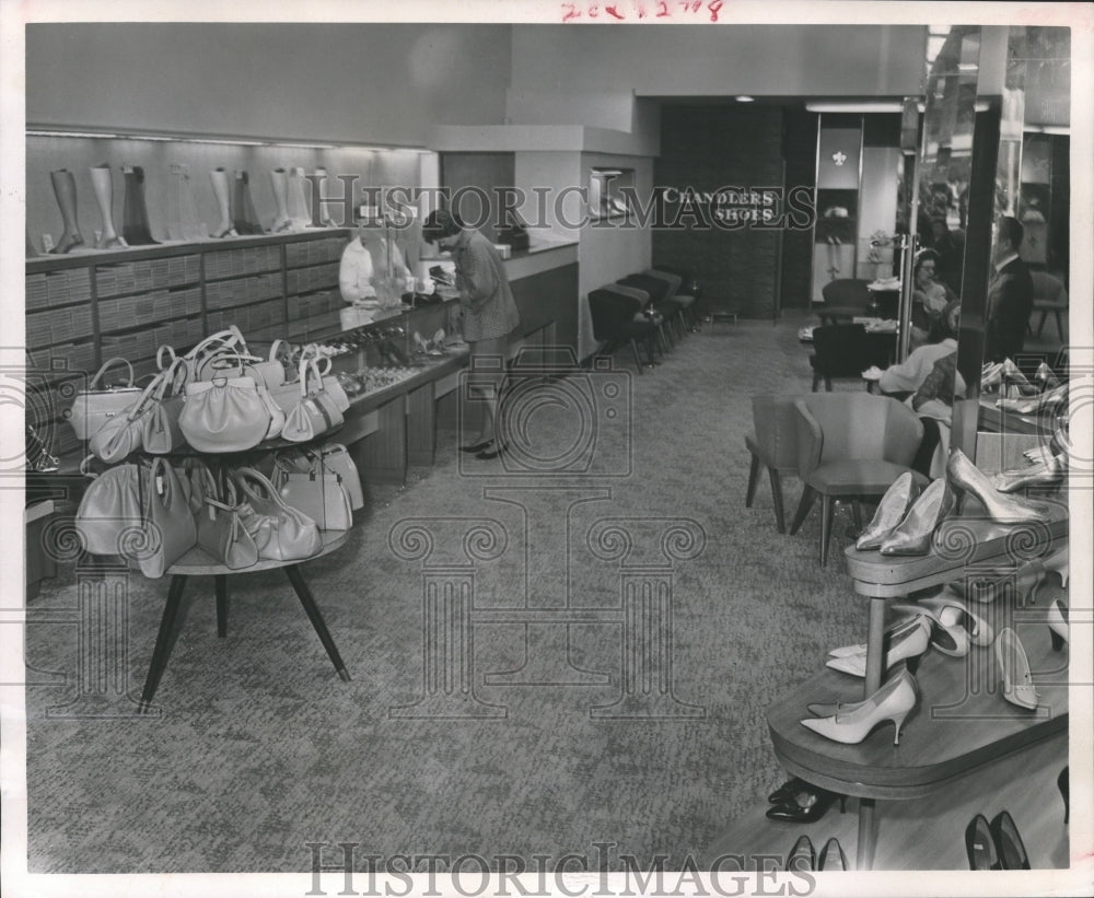1962 Press Photo The Newly Remodeled & Reopened Chandler's Shoe Store-Historic Images