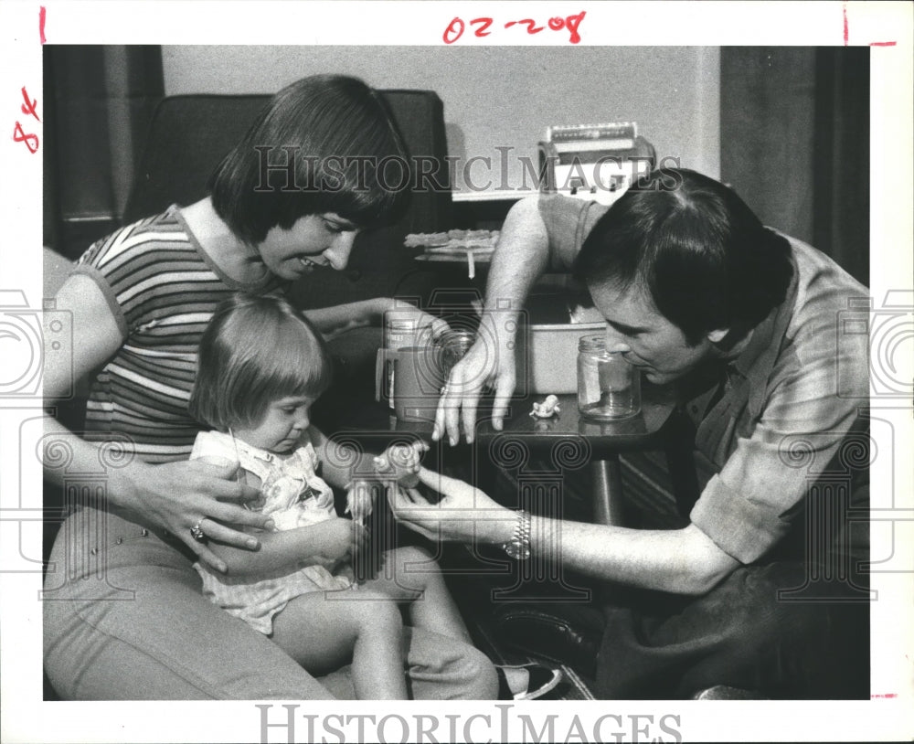 1978 Press Photo Stephanie Wiesner &amp; Teacher at Houston School for Deaf Children - Historic Images