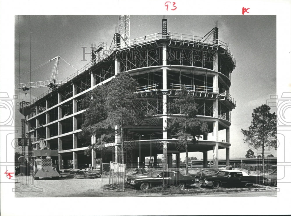 1978 Press Photo Construction of Brookhollow Central Corp. Office Tower - Historic Images