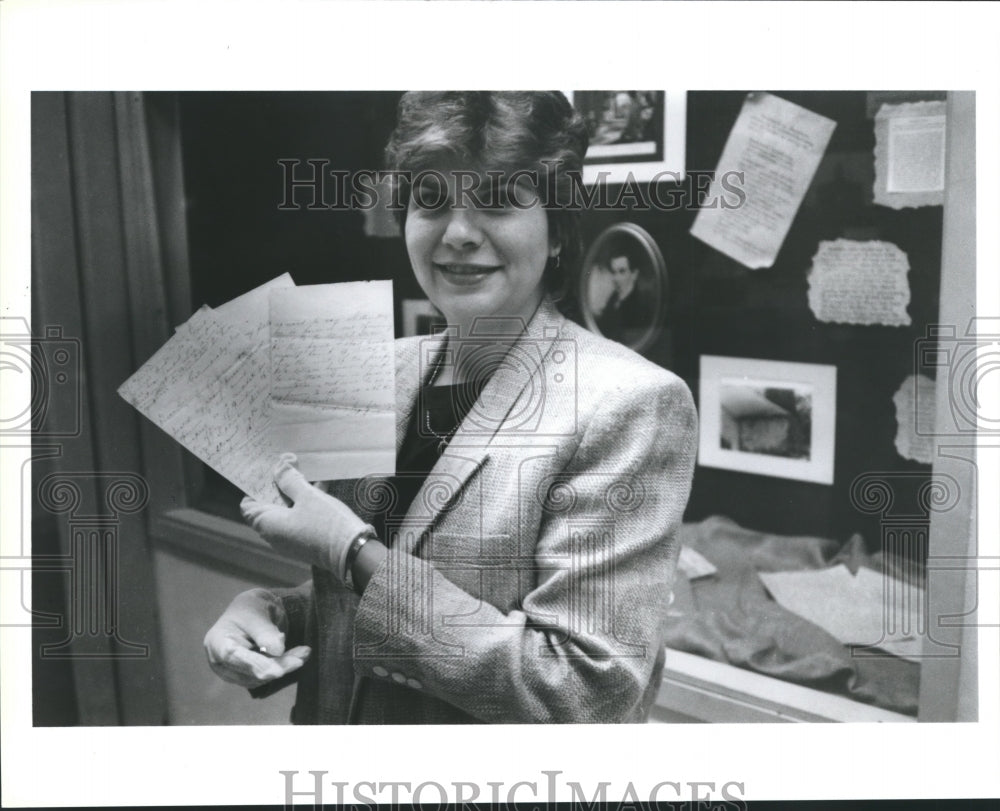 1986 Press Photo Rene Harris of the Brazoria County Historic Museum - hca12203 - Historic Images