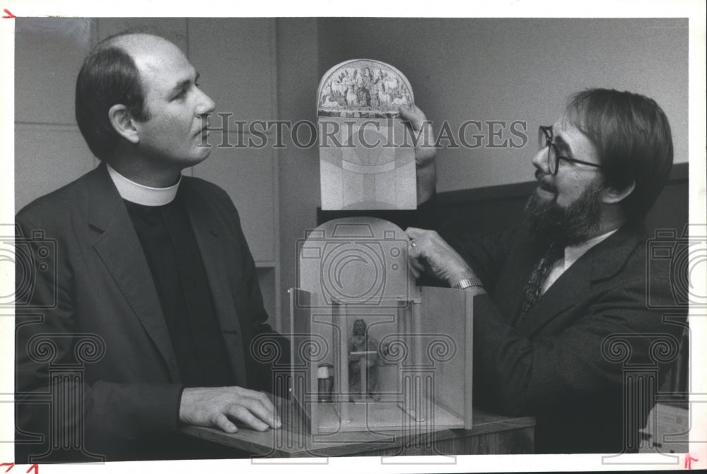 1984 Press Photo Rev. J. Pittman McGehee &amp; Rev. Dr. Jerome Berryman, Houston - Historic Images