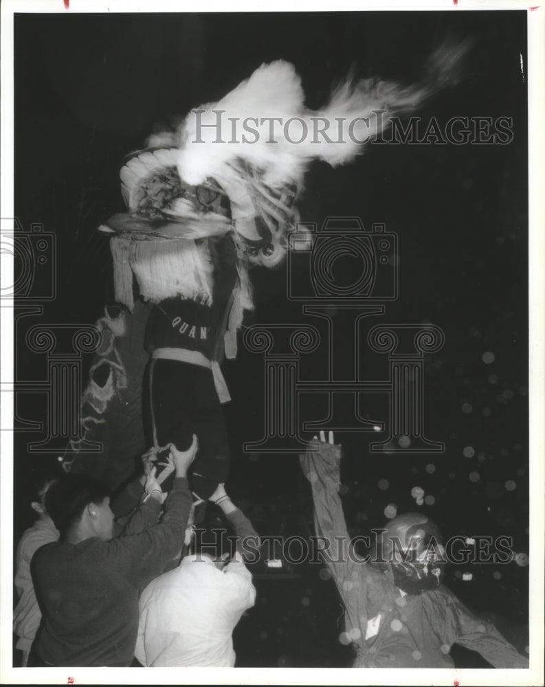 1992 Press Photo Shanghai River Dragon Celebrates Chinese New Year In Houston. - Historic Images