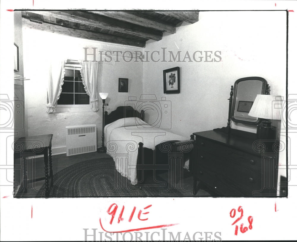 1982 Press Photo Restored room in Castroville, Texas - hca12980 - Historic Images