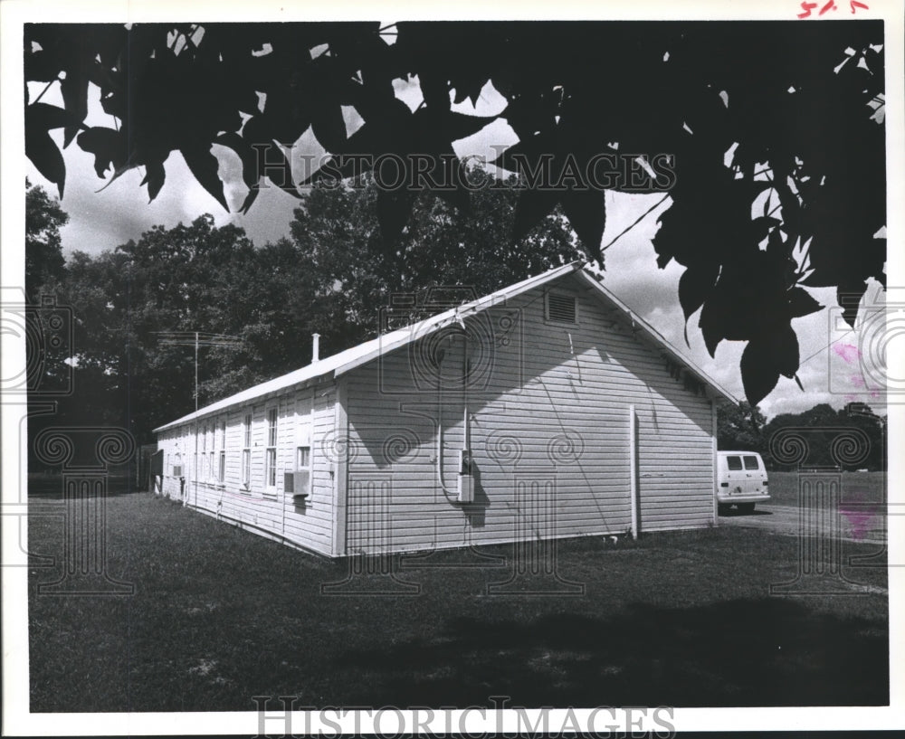 1978 Press Photo Former Storage Shed Next To Elementary School in Cleveland, TX. - Historic Images