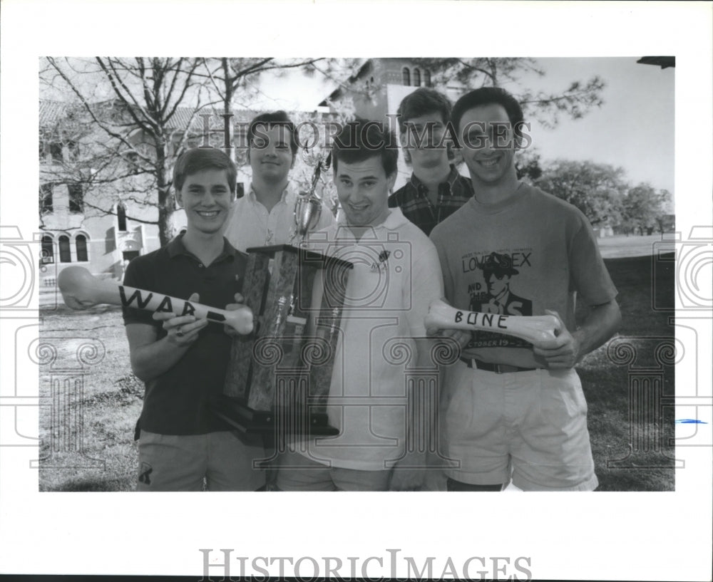 1989 Press Photo Members of the College Bowl TV quiz program, Rice University - Historic Images