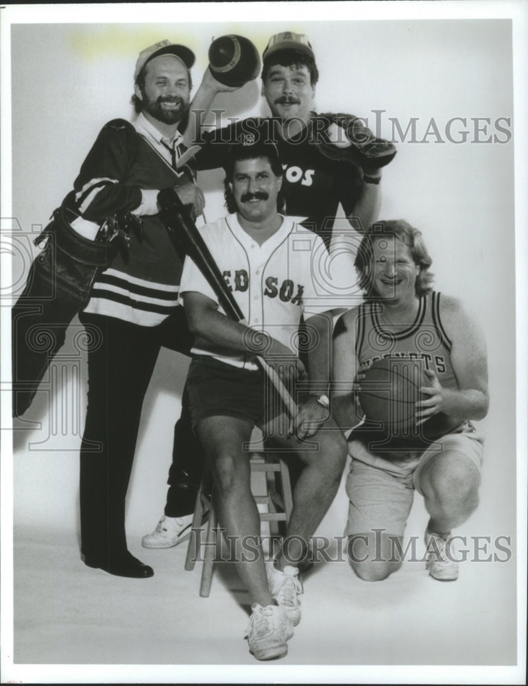 1989 Press Photo Members of the comedy workshop sports show, Houston - hca14393- Historic Images