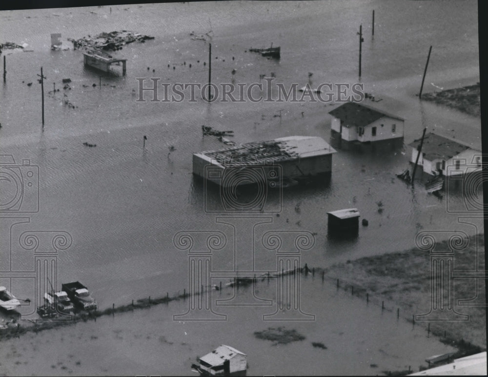 1962 Press Photo Damage Caused by Tornado in Cameron, Louisiana. - hca15242 - Historic Images