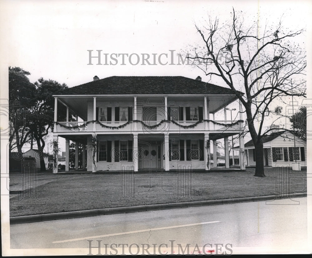 1968 Press Photo Kellum-Noble House decorated for candle light tours in Houston- Historic Images