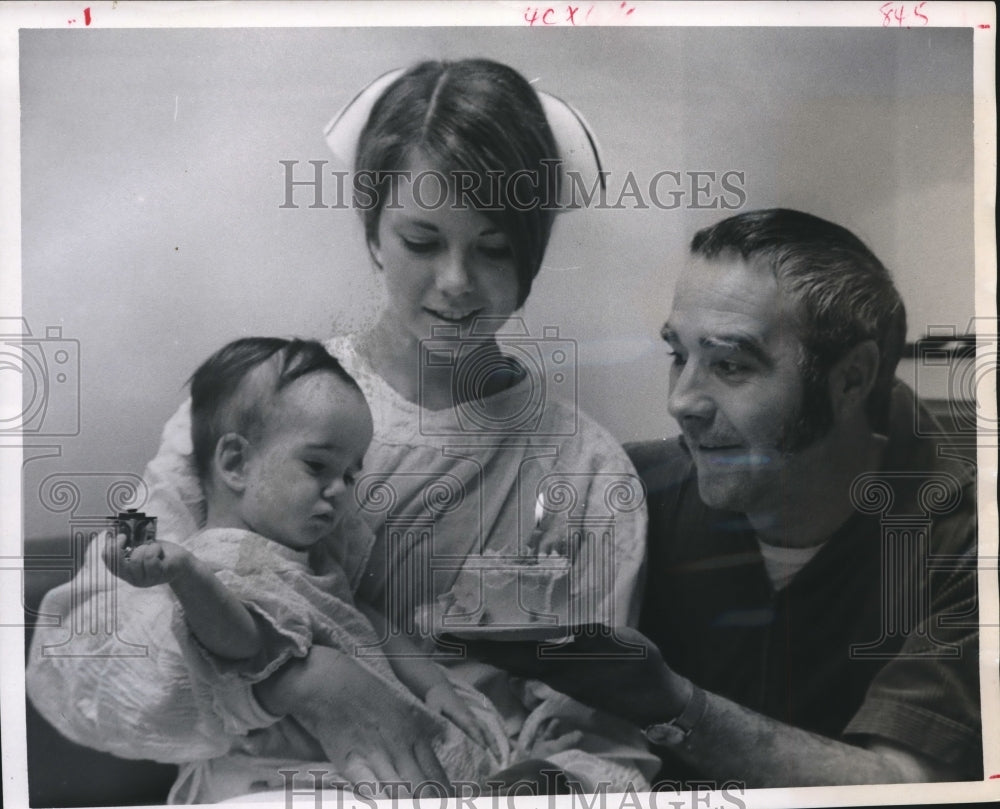 1970 Press Photo Baby Polo Antonio St. Martin Celebrates First Birthday, Houston - Historic Images