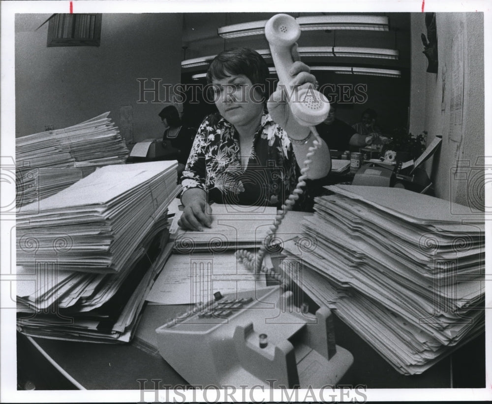 1978 Mickie Wallace District Clerk at Harris County Court in Houston - Historic Images