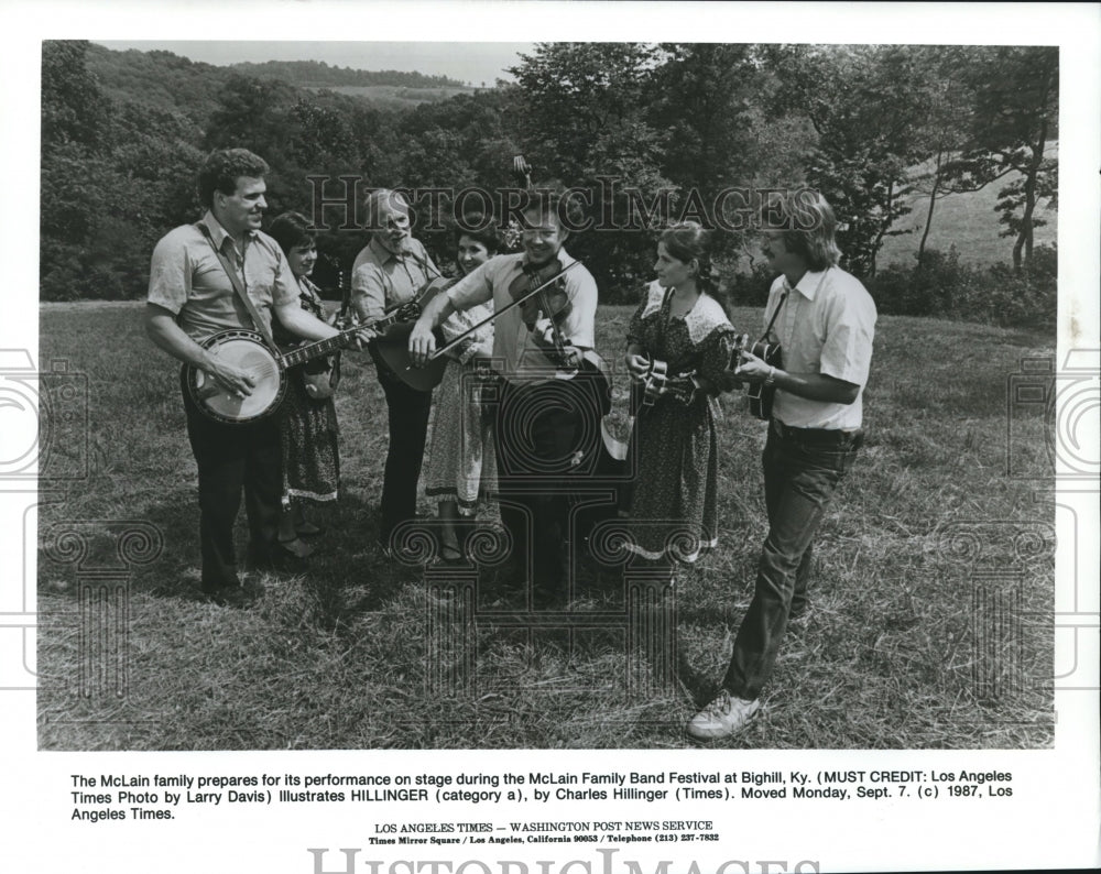 1987 The McLain Country Music players at Bighill, KY - Historic Images