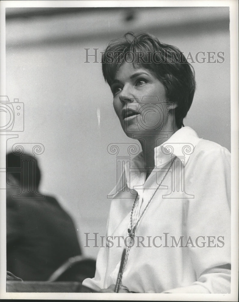 1970 Press Photo Mrs. Elsie Luquette of Crosby, Texas School Board. - hca16646 - Historic Images