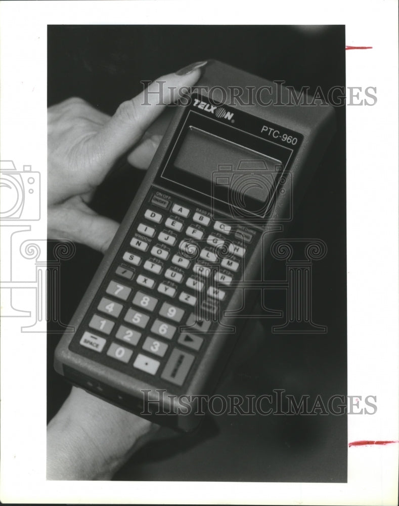1991 Telxon Palmtop Computer Produced at The Houston Plant. - Historic Images