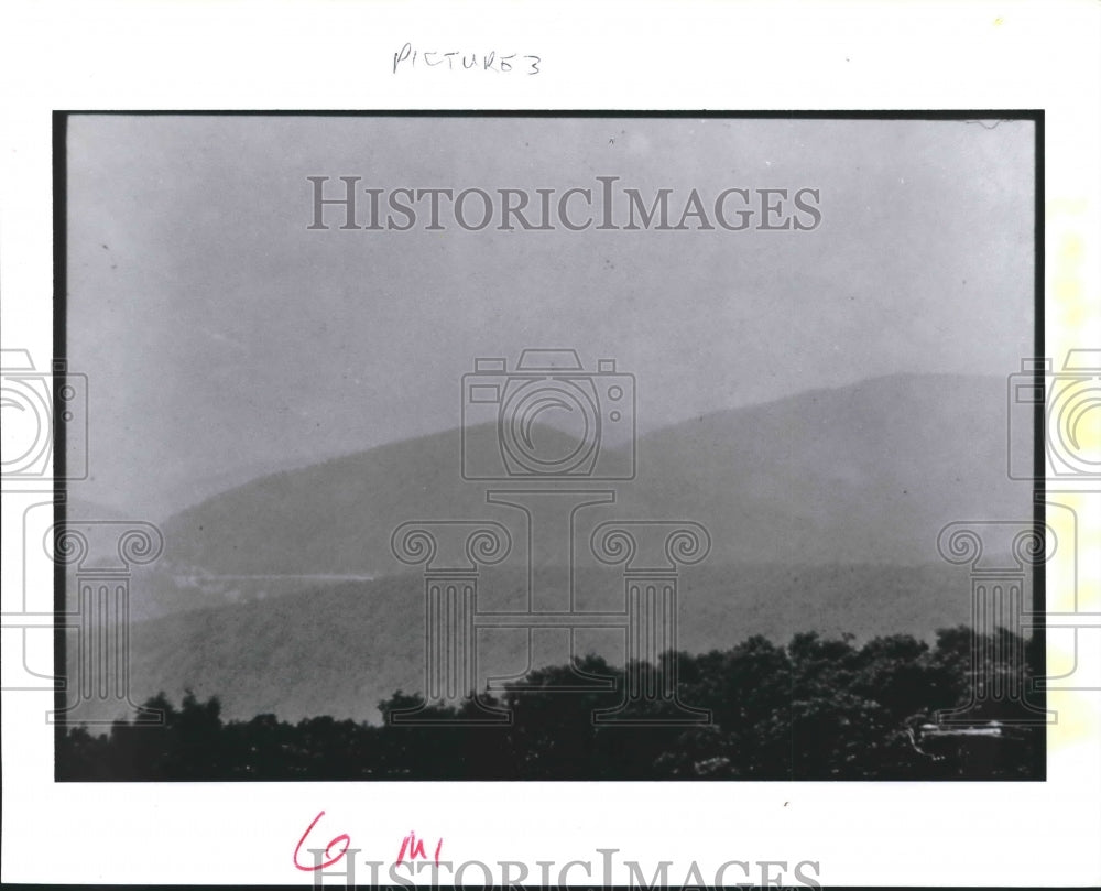 1990 Haze over the Blue Ridge Mountains, Shenandoah National Park - Historic Images
