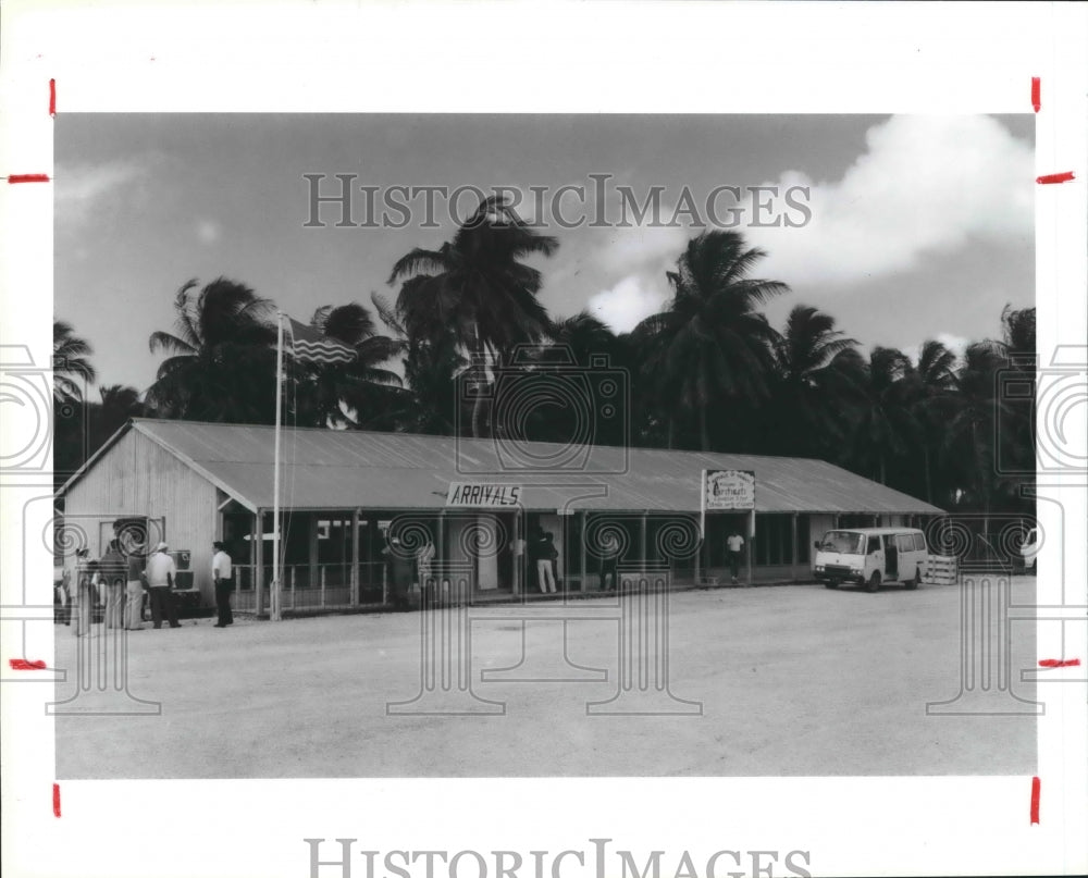 1987 Main terminal at Christmas island in the Central Pacific - Historic Images