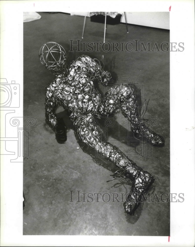 1991 Mike Scranton's Disposable Laborer at DiverseWorks, Houston - Historic Images