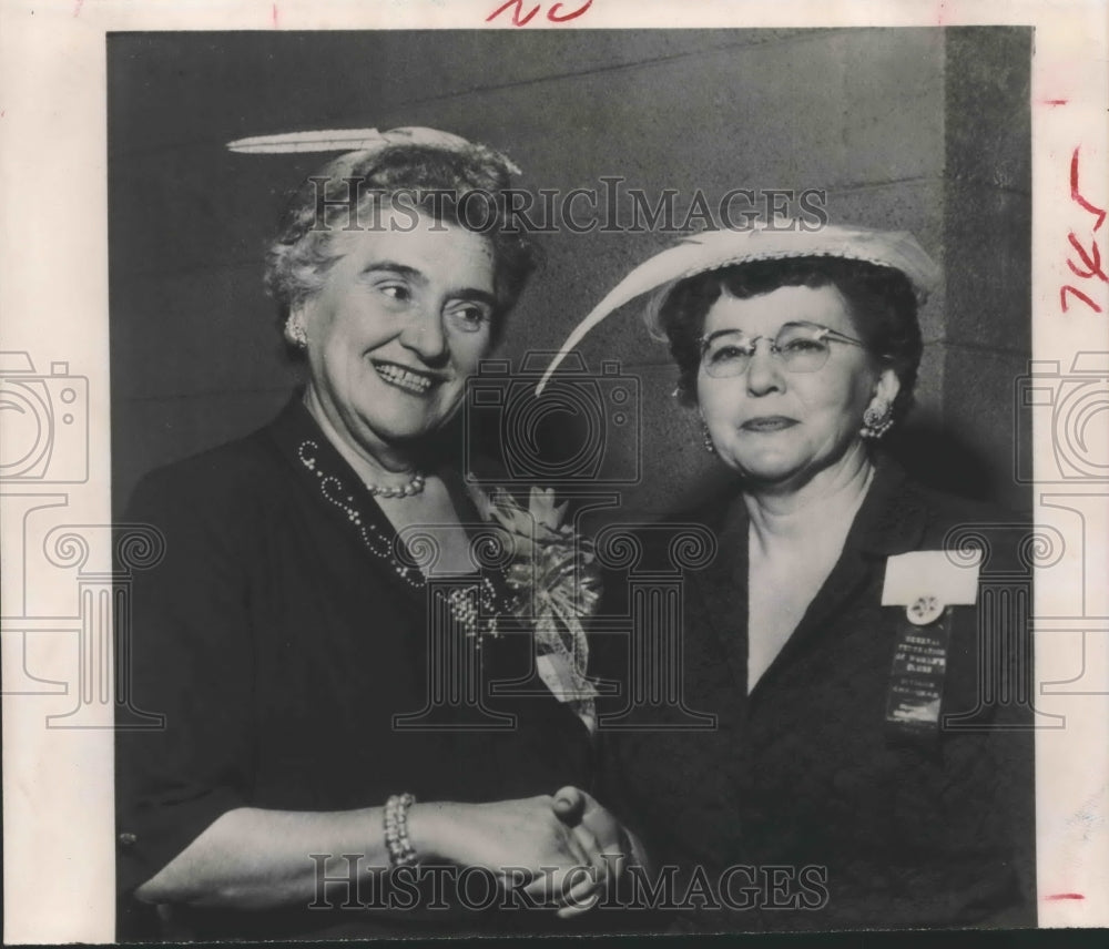 1954 Press Photo Members of the General Federation of Women&#39;s Clubs - hca19009 - Historic Images