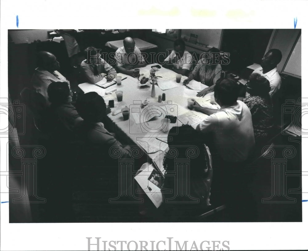 1989 Members of The Target Hunger Advisory in Fifth Ward, Houston - Historic Images