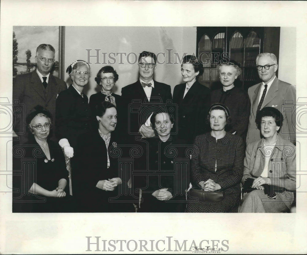 1953 Press Photo Attendees Of Annual Meeting at Florence Crittenton Home Houston - Historic Images