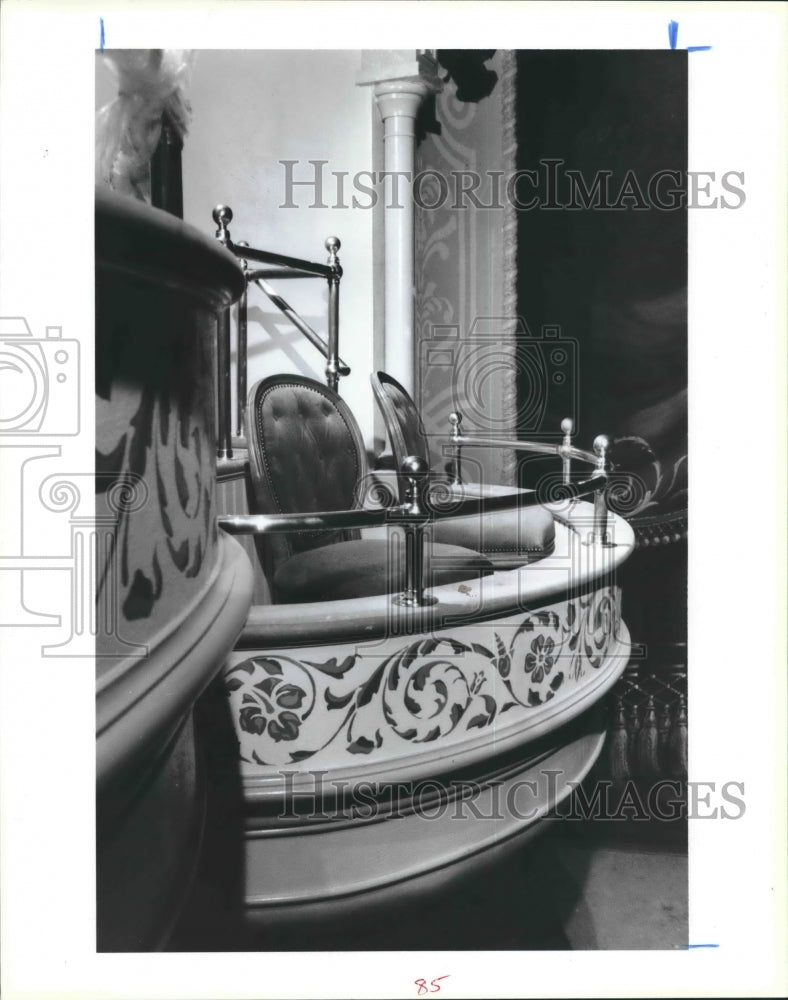 1986 Press Photo Galveston Grand Opera Houston Interior Renovation. - hca19536 - Historic Images