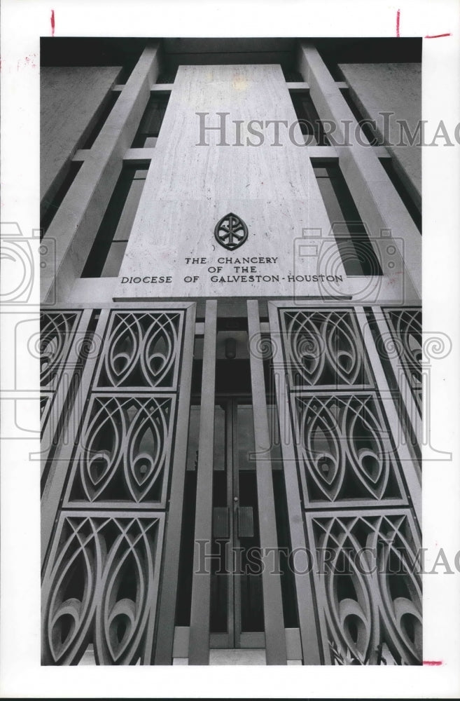 1974 Press Photo Galveston-Houston Catholic Diocese Chancery Building.-Historic Images