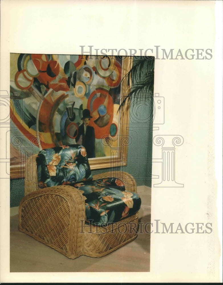 1987 Press Photo Wicker Furniture Collection. - hca19639 - Historic Images