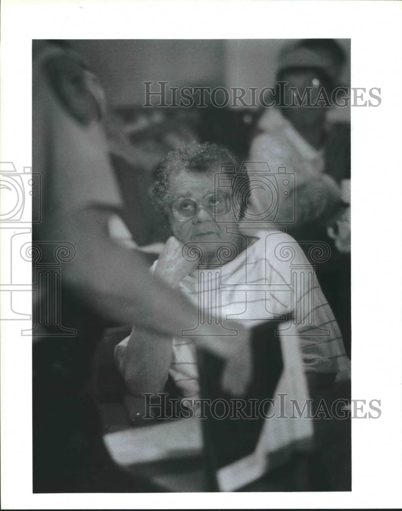 1992 Mabel Guillory at Civic Assn. Meeting In Frenchtown Community. - Historic Images