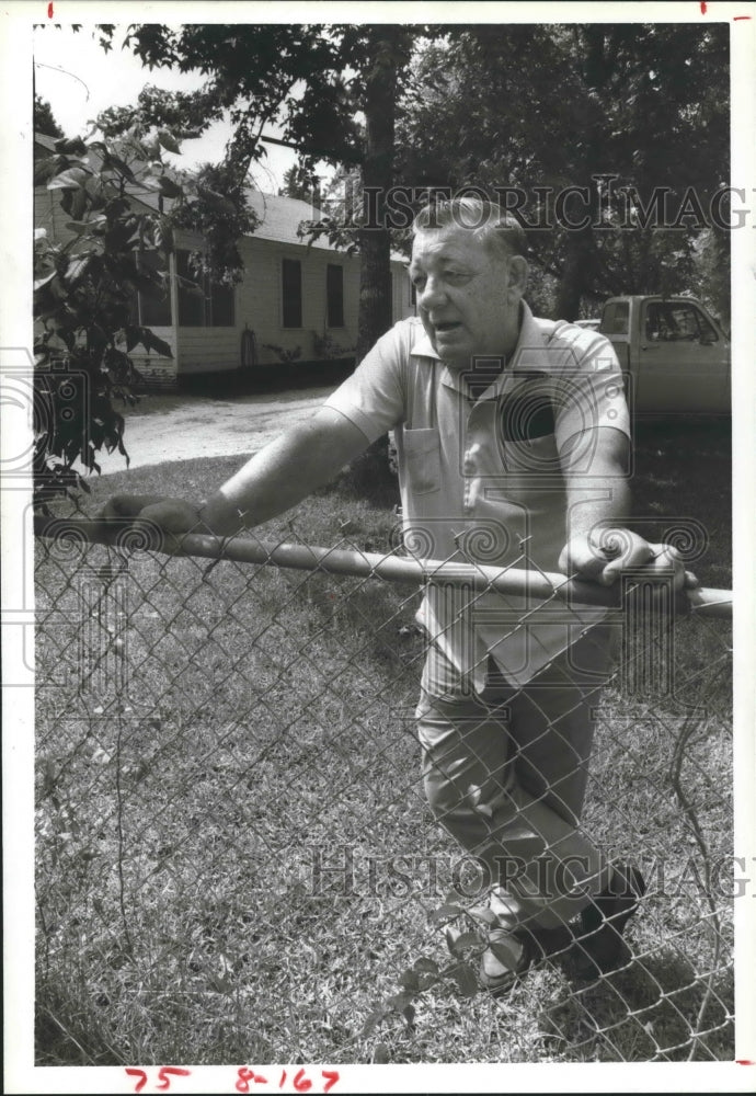 1984 Bill Frazier at the French Ltd. chemical dump near his home - Historic Images