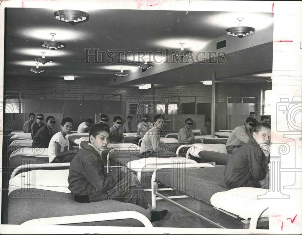 1958 Press Photo Dorm Room At Gatesville State School For Boys. - hca20001-Historic Images